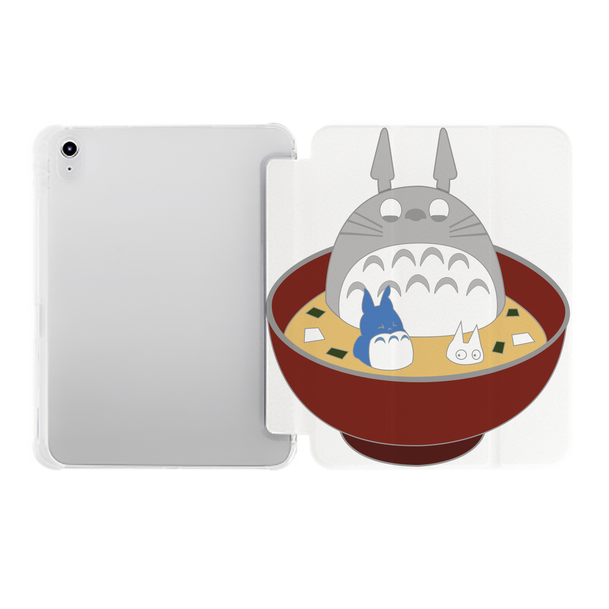 （画像用） となりのトトロ 草壁メイ 草壁サツキ My Neighbor Totoro Satsuki Kusakabe Mei Kusakabe IPad ケース ペン収納付き 三つ折りスタンド PUレザー×シリコン 対応機種9.5/10.5/10.9インチ